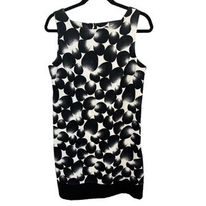 AGB Dress Black White Sleeveless Sheath Dress Size 14